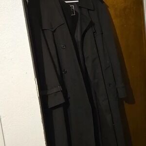 Authentic Dior Mens Black Trench Coat with Belt Size 40 - Medium!